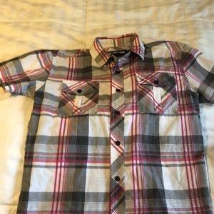 Men’s zoo york short sleeve button up